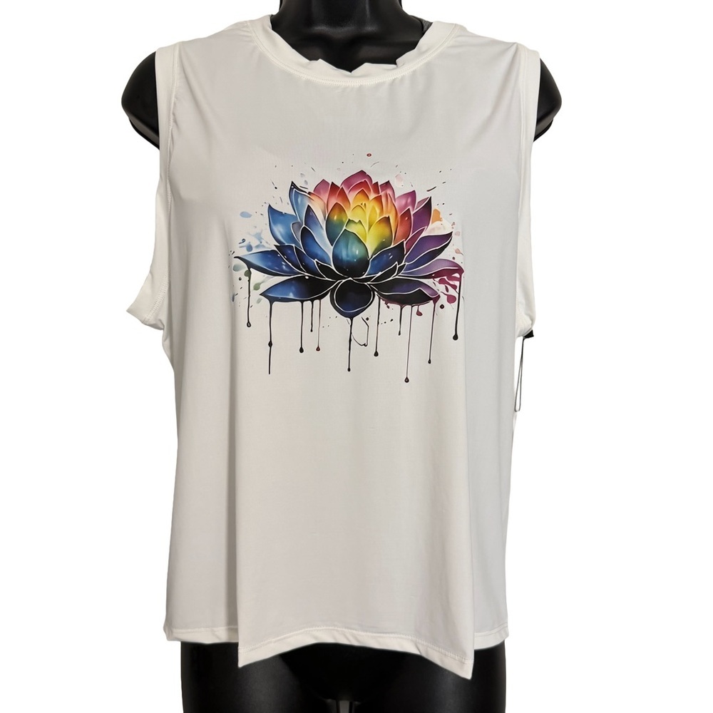 Lotus Drip Graphic Tank Top - Picture 4 of 5